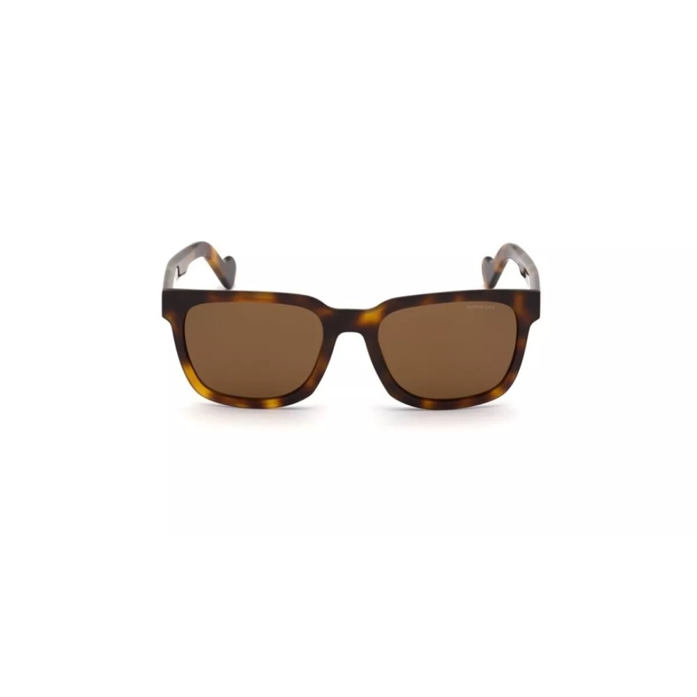 Moncler ML 0174 52H Brown Tortoise Polarized Plastic Sunglasses Frame 57-20-145